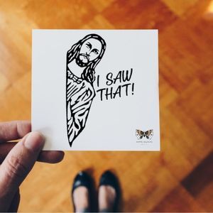 Funny Jesus Vinyl Decal
